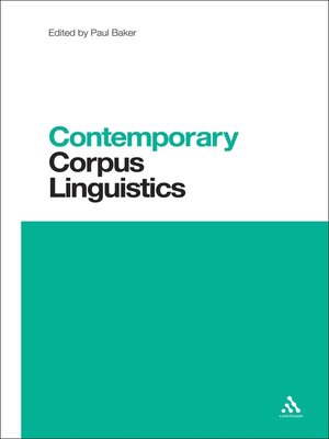 cover image of Contemporary Corpus Linguistics
